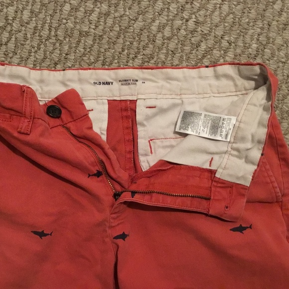 Old Navy Shark Chino Shorts Size 28 Ultimate Slim - Picture 5 of 8